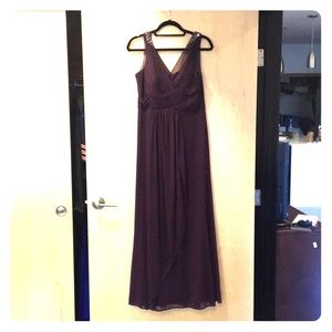 Long cranberry Dress